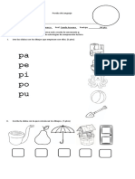 Prueba Consonante P