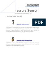 Oil Pressure Sensor Product List