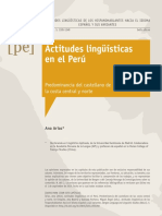 Actitudes Linguisticas en El Peru