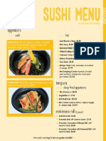 Speciality Inn Sushi Menu