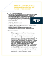 Aplicaciones de La Primera Ley de La Termodinamica en La Industria Del Petroleo y Petroquimica