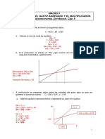 Ejercicios de Renta y Multiplicador - SOLUCIONARIO PDF
