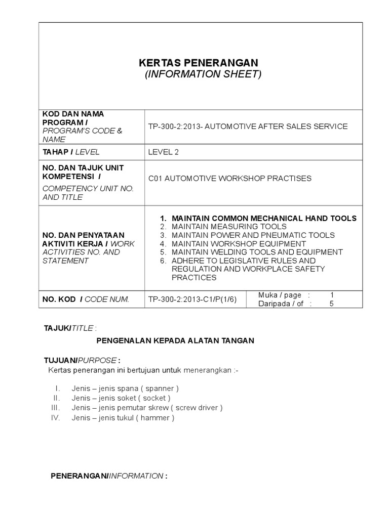 Kertas Penerangan | PDF