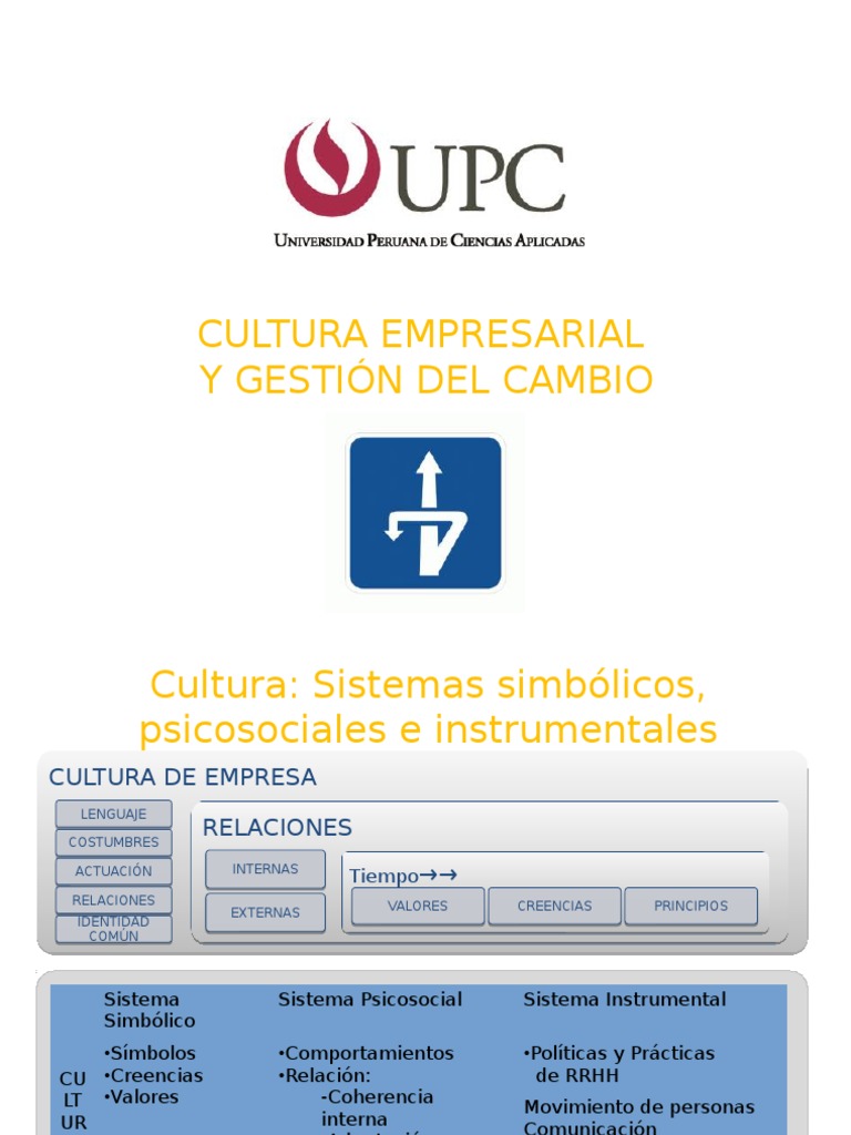 Cultura Empresarial y Cambio Organizacional | PDF | Iniciativa ...