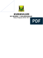 Kurikulum Kombinasi SD 2016-2017