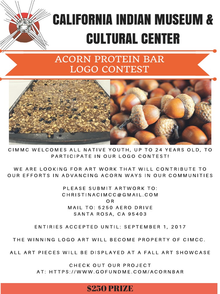 Acorn Protein Bar Logo Contest California Indian Museum & Cultural