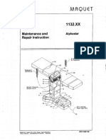 Maquet 1132 Operating Table - Service Manual