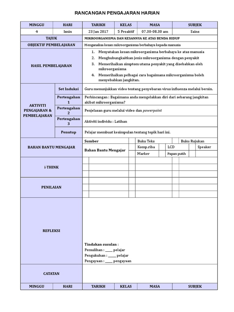 Contoh RPH | PDF