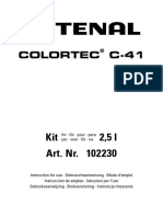 Tetenal Colortec C41 Kit 2.5L Instructions