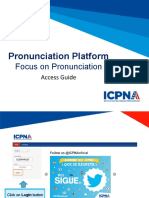 Focus on Pronunciation Platform Access Guide