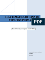 Proyecto Plan de Trabajo y Cronograma Guía Temática OAP