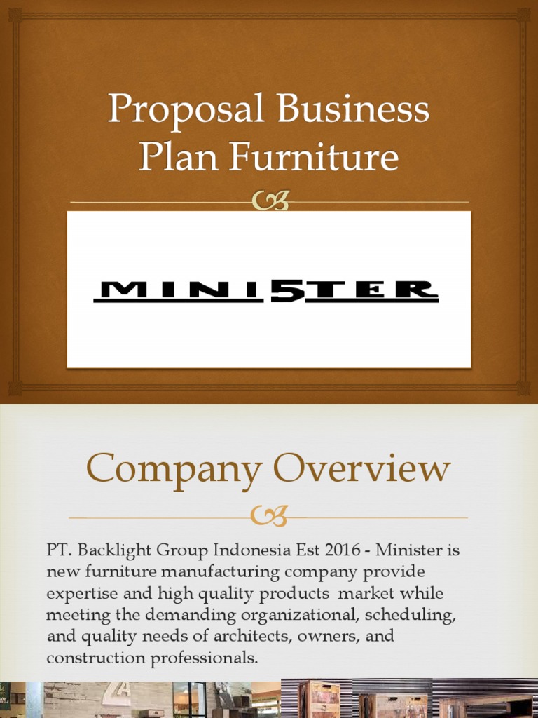 furniture business proposal pdf
