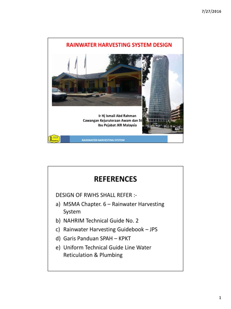 03 Rainwater Harvesting System Design | PDF | Rain | Toilet