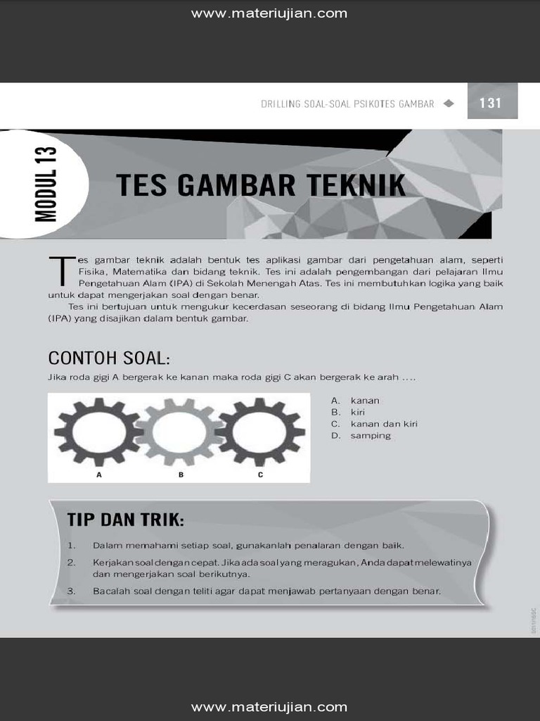 Contoh Soal Test Gambar Teknik