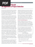 ASQ - An Approach to Project Selection