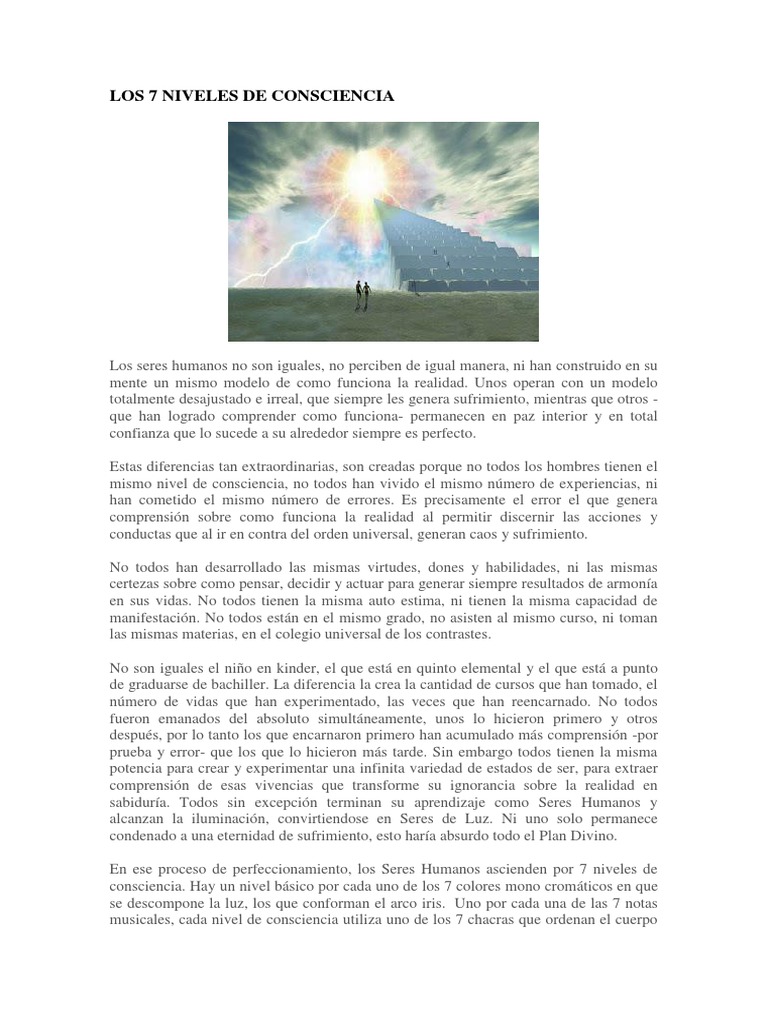 Los 7 Niveles de Consciencia | PDF | Color | Mente