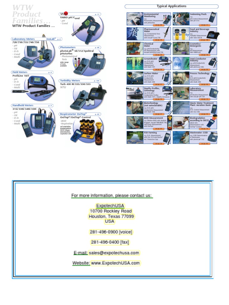Wtw Full Catalog Pdf Applied And Interdisciplinary Physics