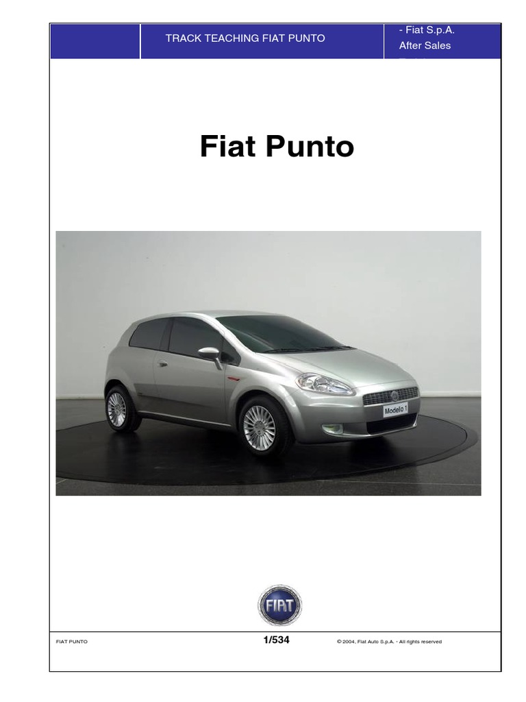 Fiat Grande Punto Service Manual ENGLISH - 2004 | PDF | Loudspeaker
