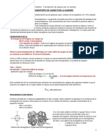 Transporte de oxígeno por la sangre y factores que modifican la curva de disociación de la hemoglobina