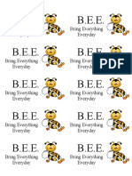 B.E.E Folder Labels