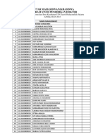 Daftar Mahasiswa PSPD 2013