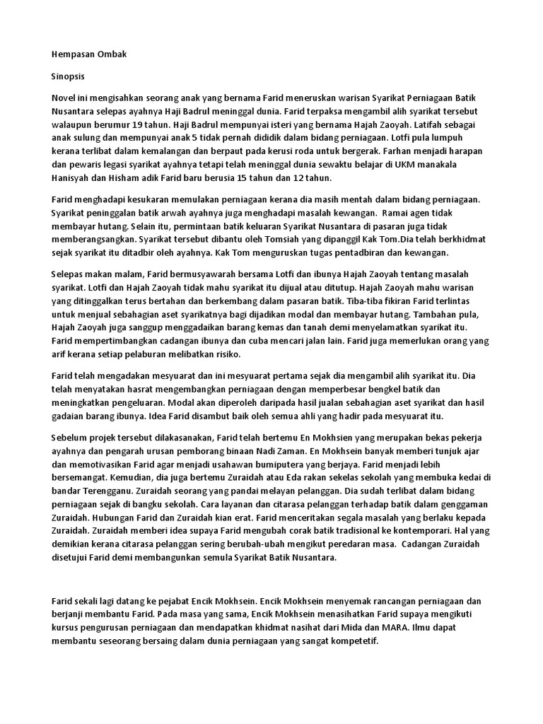 Hempasan Ombak Pdf