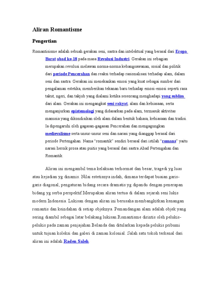 4100 Gambar Romantisme Dan Pengertiannya Gratis Terbaru