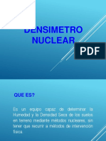 Medida densidad y humedad suelos con densímetro nuclear