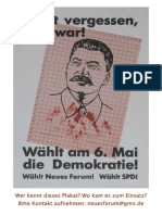 1990 Neues Forum Plakat Mit Stalin