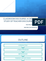 Classroom Discourse: A Case Study of Teacher Discourse: Nguyen, Thi Thu Ha Nguyen, Thi Hoang My