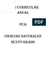 Este Plan Anual Ciencias Naturales 6to Cuatro