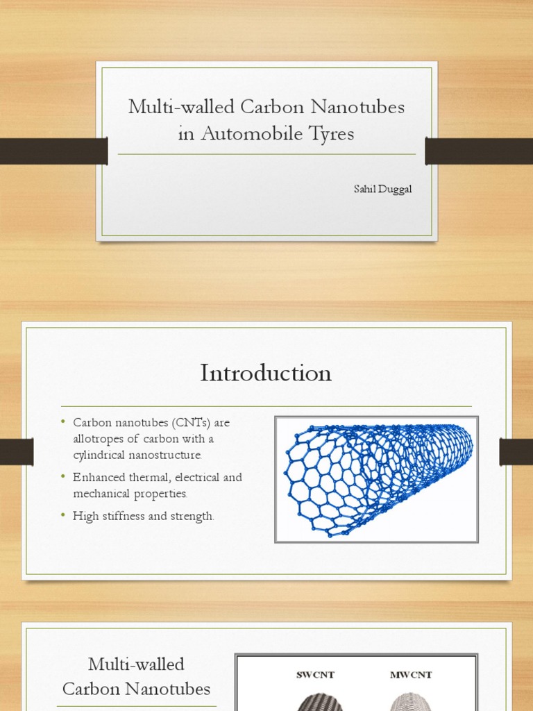 Multi-Walled Carbon Nanotubes in Automobile Tyres | PDF