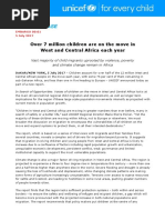 Over 7 million children are on the move in West and Central Africa each year