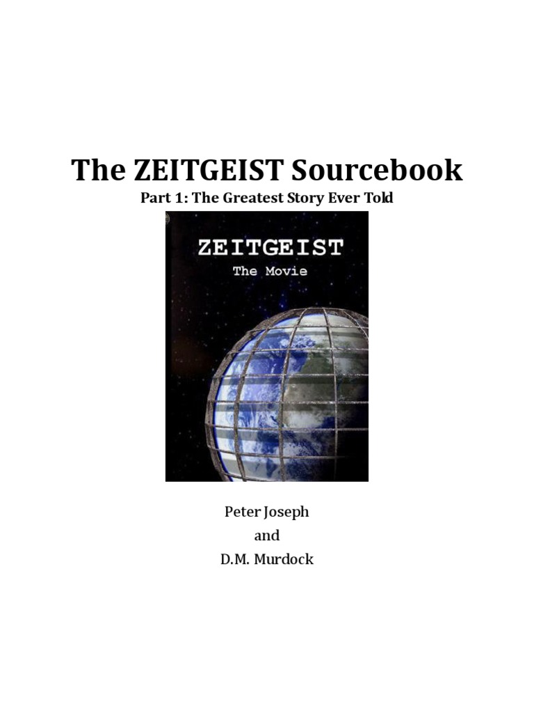 The ZEITGEIST Sourcebook: Part 1 | PDF | Horus | Solar Deity