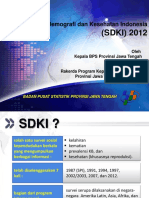 Hasil Sementara SDKI 2012