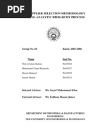 Download A Supplier Selection Methodology Using Analytic Hierarchy Process AHP by Wali ul Islam SN35281156 doc pdf