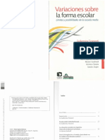 Variaciones Sobre La Forma Escolar