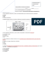 Evaluación de Ciencias Naturales