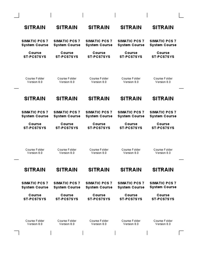 SIMATIC PCS 7 System Course Overview | PDF | Computers
