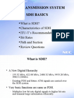 SDH Basics SDH Transmission System