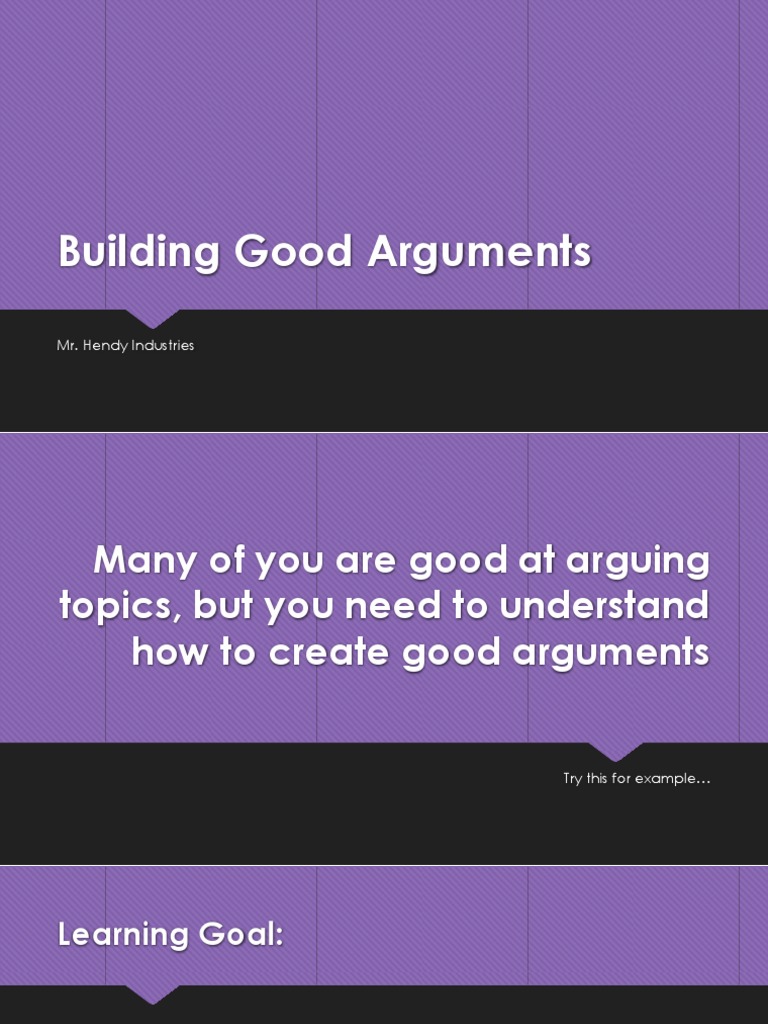 Argument Skills for Students | PDF