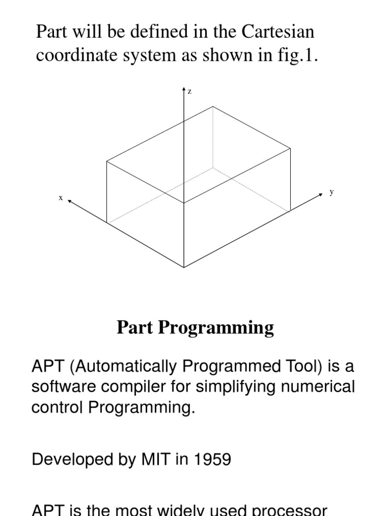 An Overview of Geometric Statement Types in APT Programming | PDF ...