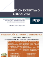 Diapositivas Exposición Prescripción Extintiva o Liberatoria