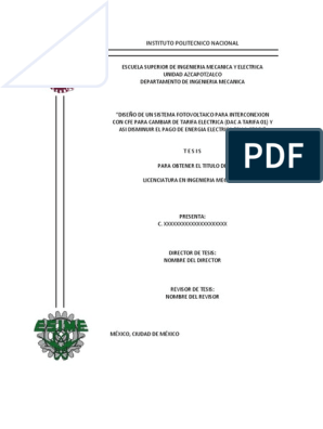 Portada Tesis IPN | PDF