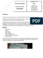 Construcción de motor solenoide con alambre y bobina para hacer girar hélice