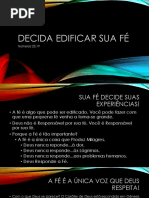 Decida Edificar Sua Fé