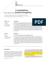 Trastornos Del Metabolismo Del Hierro y PDF