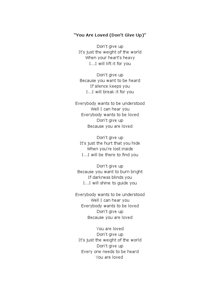 You Are Loved | PDF