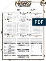 W20 - 4-Page Character Sheet (Interactive)