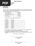 ACORDO TRABALHISTA
